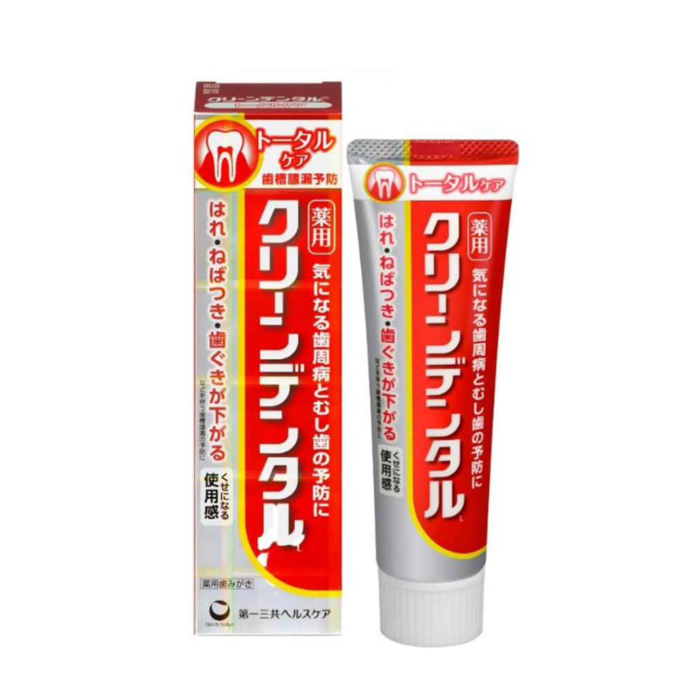 【貼紙】日本 第一三共 Clean Dental小紅管牙膏 100g