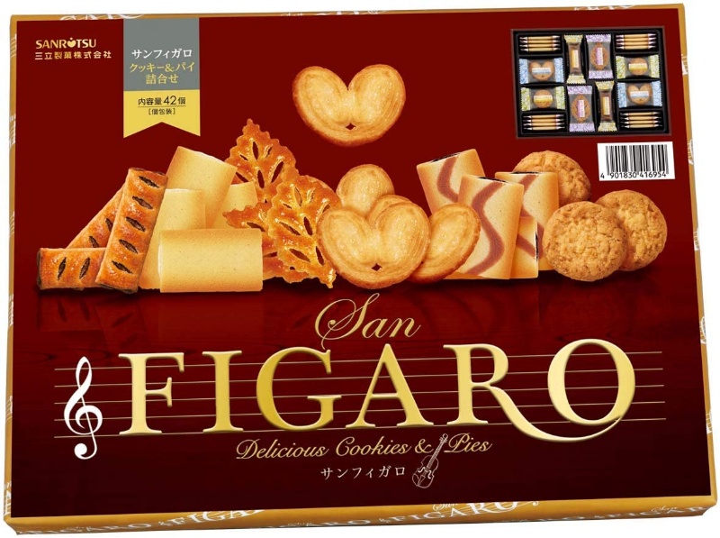 11/28結單-日本 三立 FIGARO 什錦餅乾禮盒 42入【附提袋】