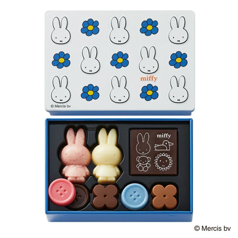 2/7結單-日本 〈2024情人節限定〉Miffy造型巧克力小鐵盒 11入